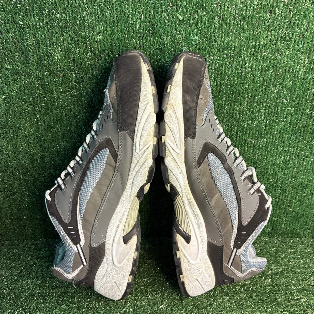 Skechers Stamina Cutback Training Dad Walking Sneaker Grey Mens Sz 13 Extra Wide